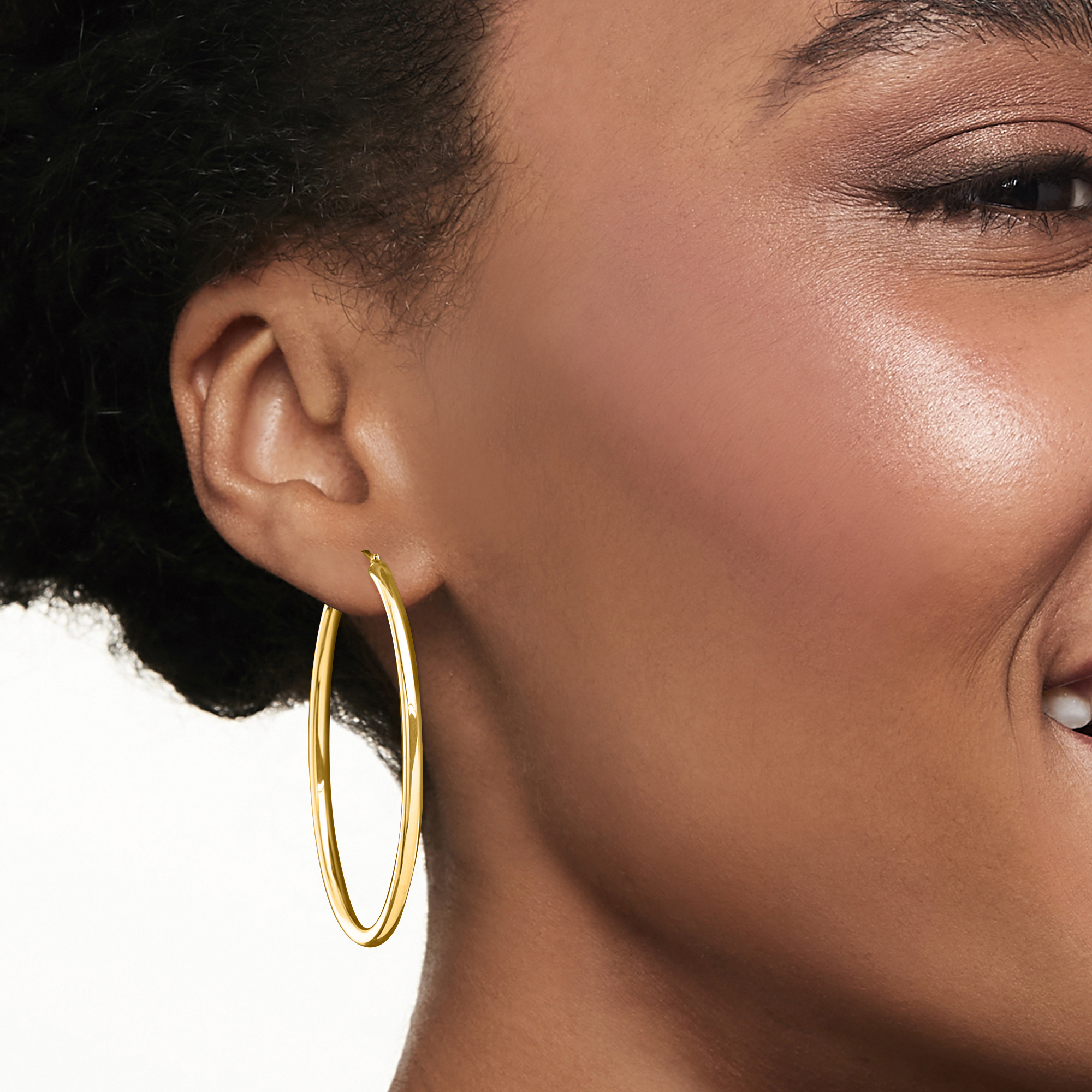 2.5 inch hoop earrings hotsell