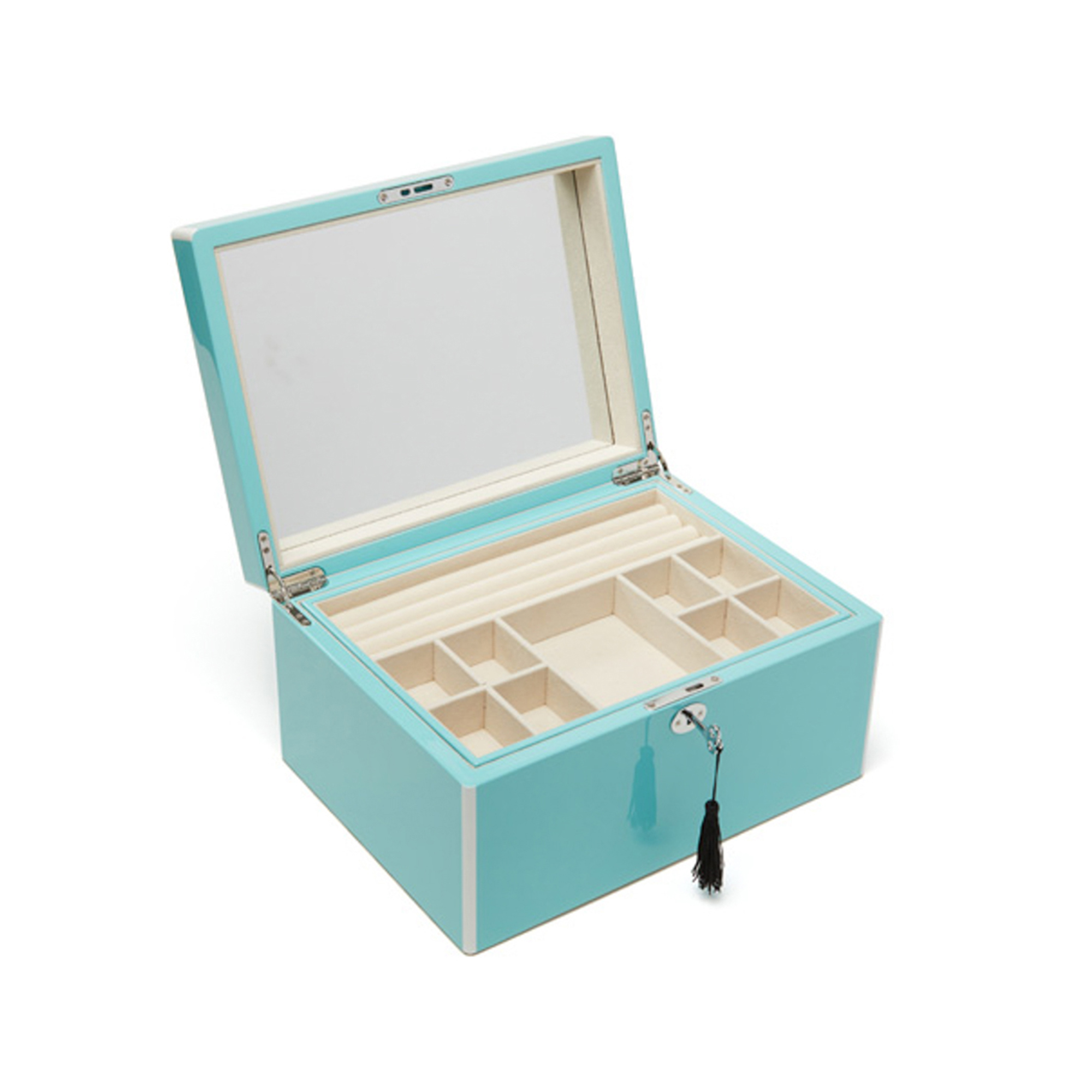 Brouk & Co. "Laurel" BabyBlue Wooden Jewelry Box RossSimons