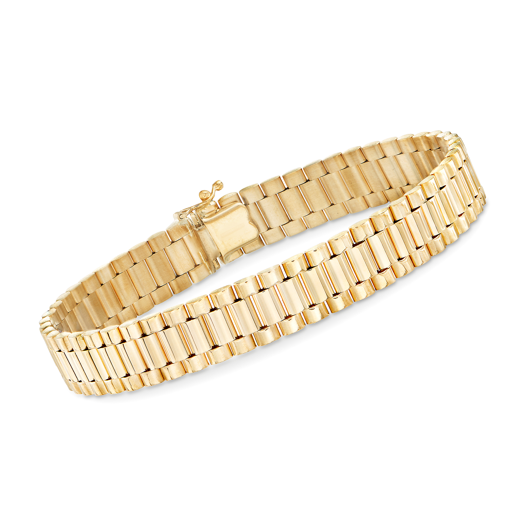 Men's 14kt Yellow Gold Link Bracelet | Ross-Simons