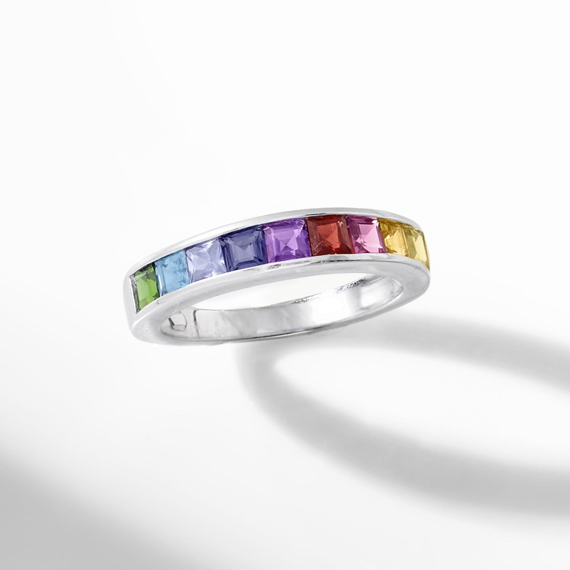 90 ct. t.w. Multi-Gemstone Ring in Sterling Silver | Ross Simons