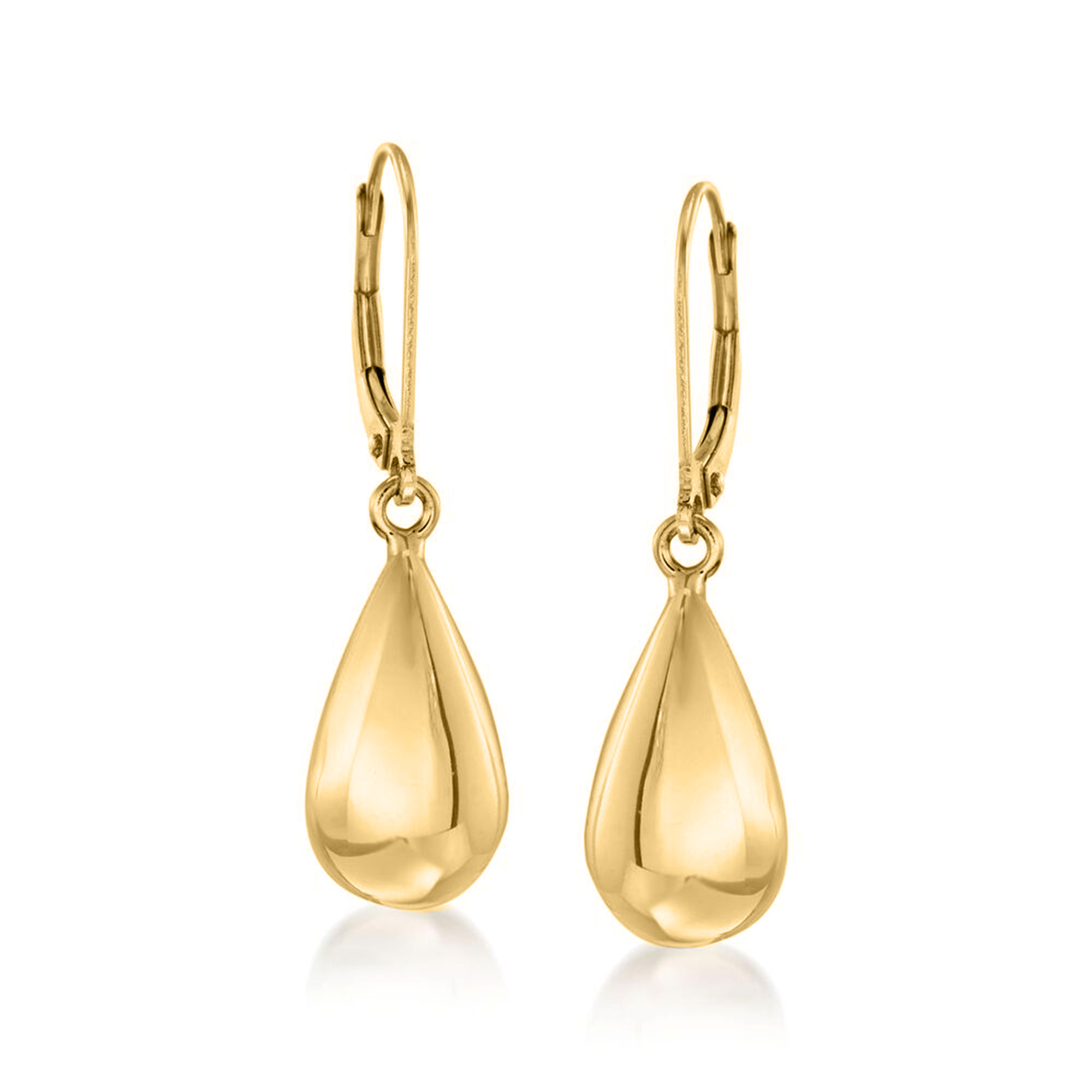 18kt Yellow Gold Teardrop Earrings | Ross-Simons