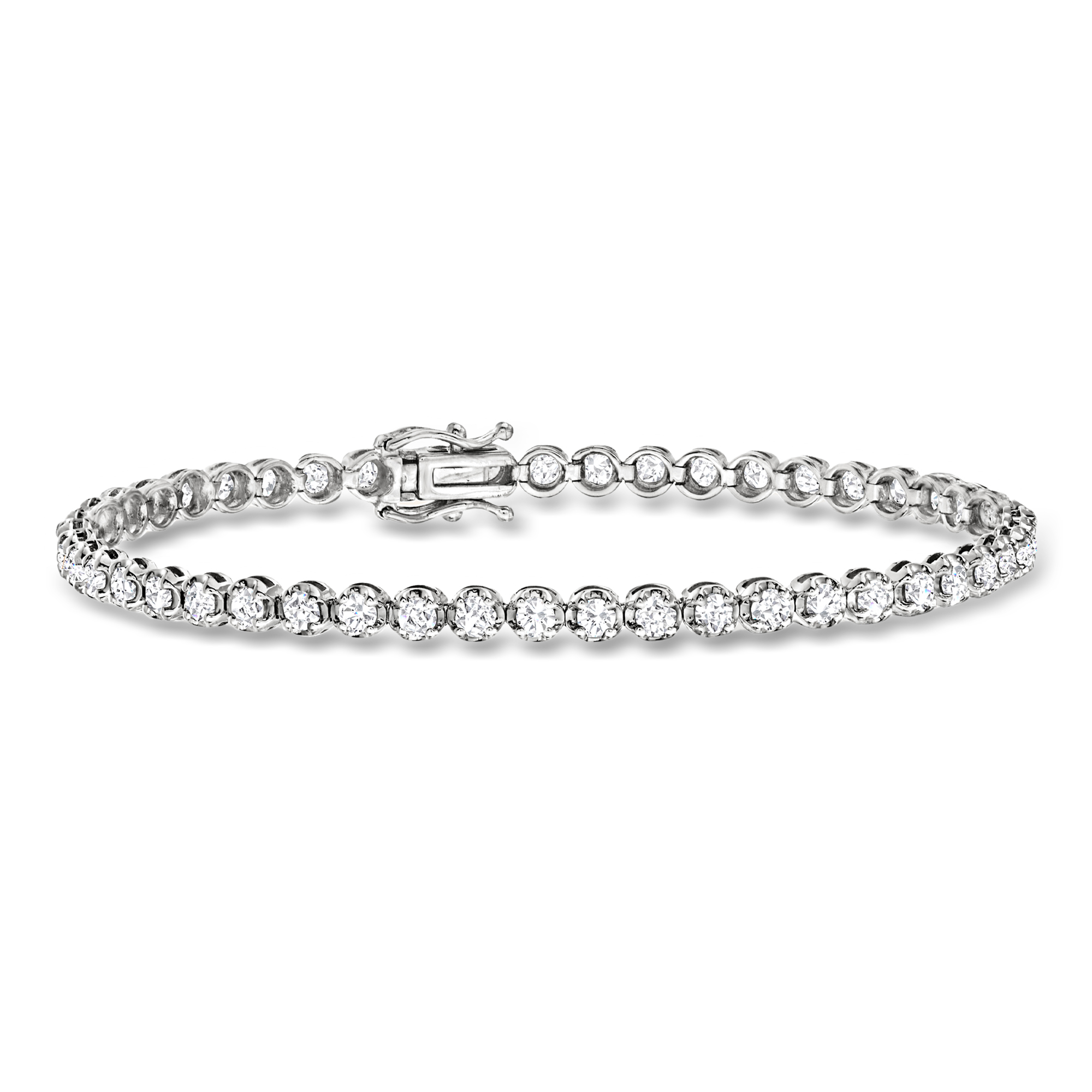 3.00 ct. t.w. Diamond Tennis Bracelet in 14kt White Gold. 7&quot