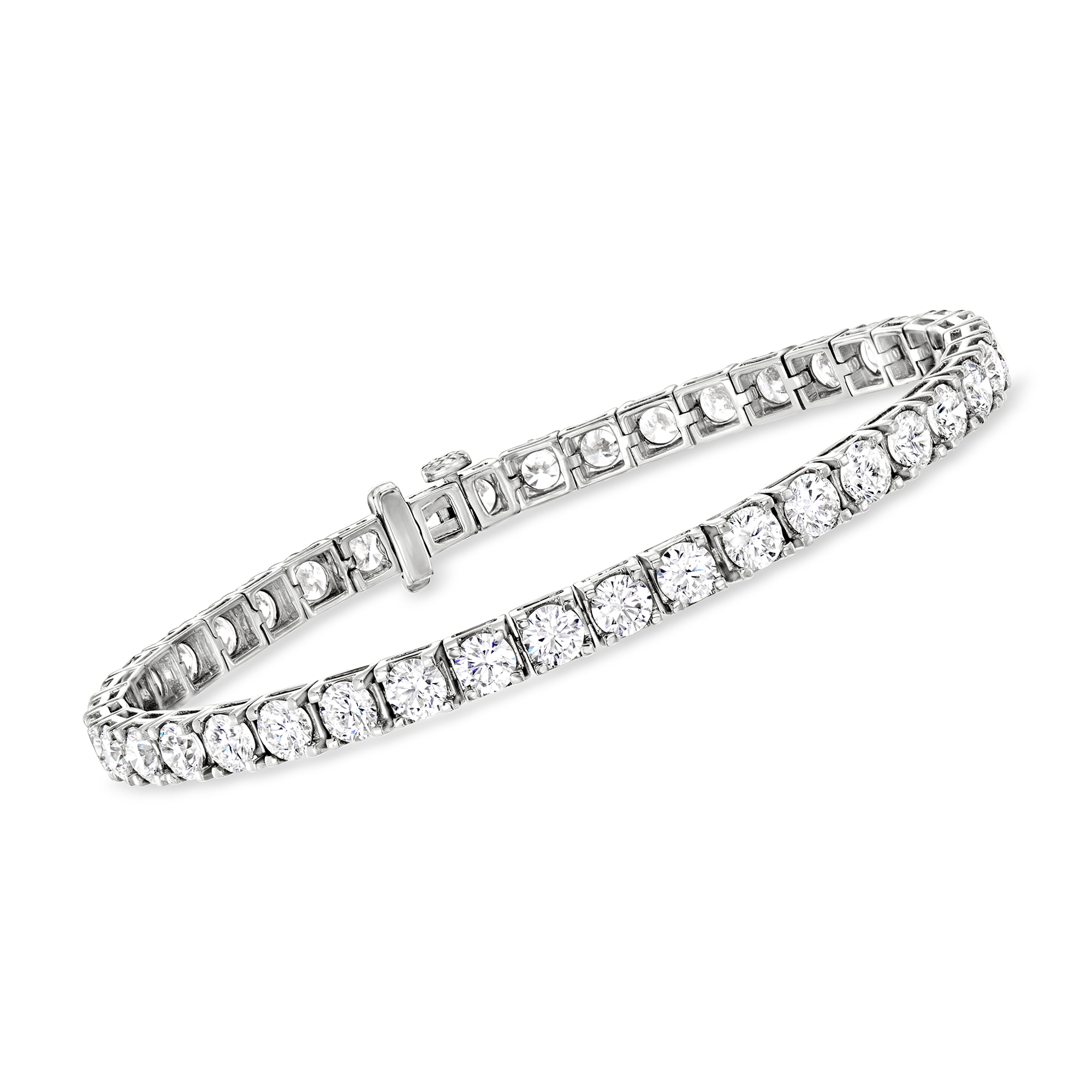 Round Brilliant Diamond Infinity Bangle Bracelet (0.10 ctw) | Costco