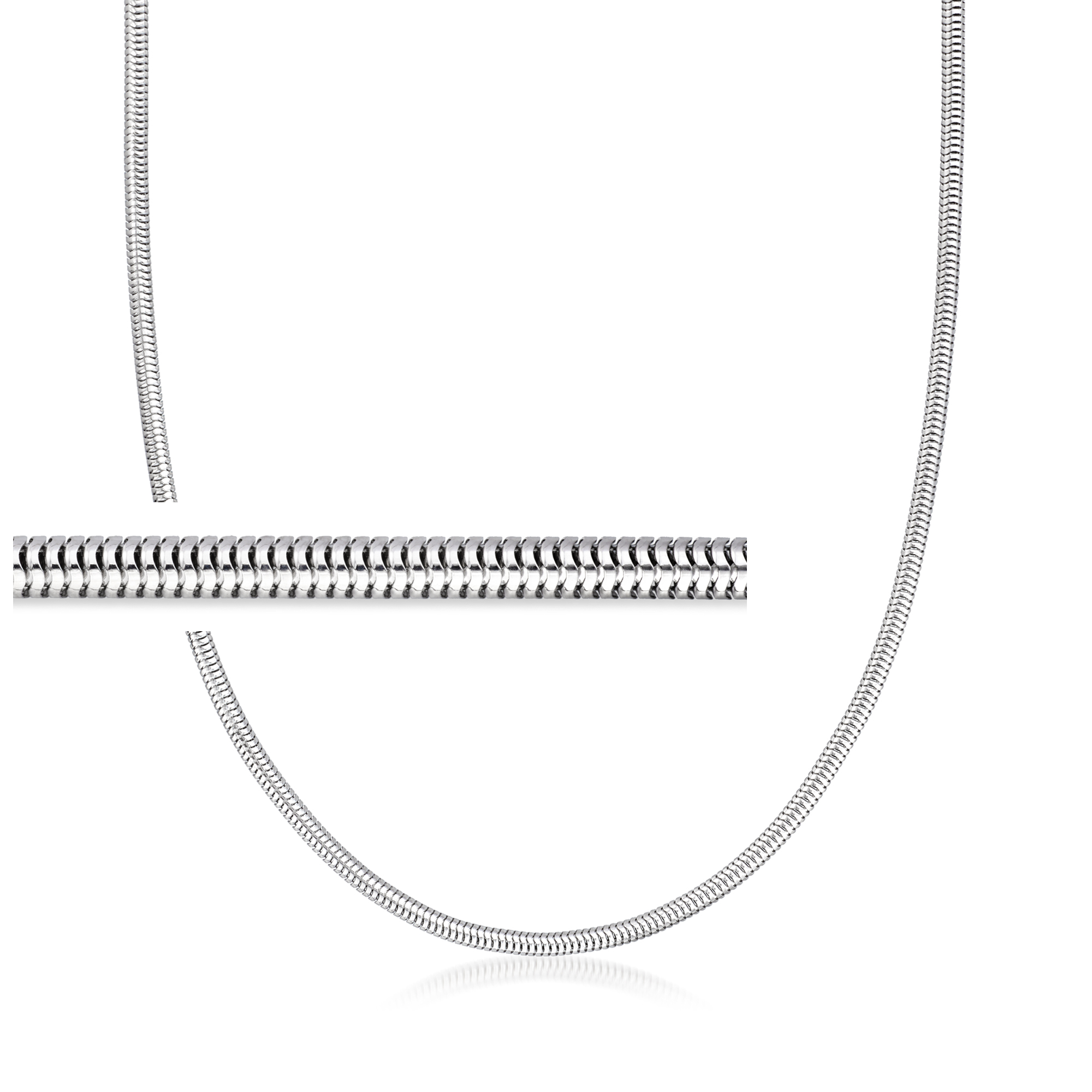 Snake Sterling Silver Chain Necklace