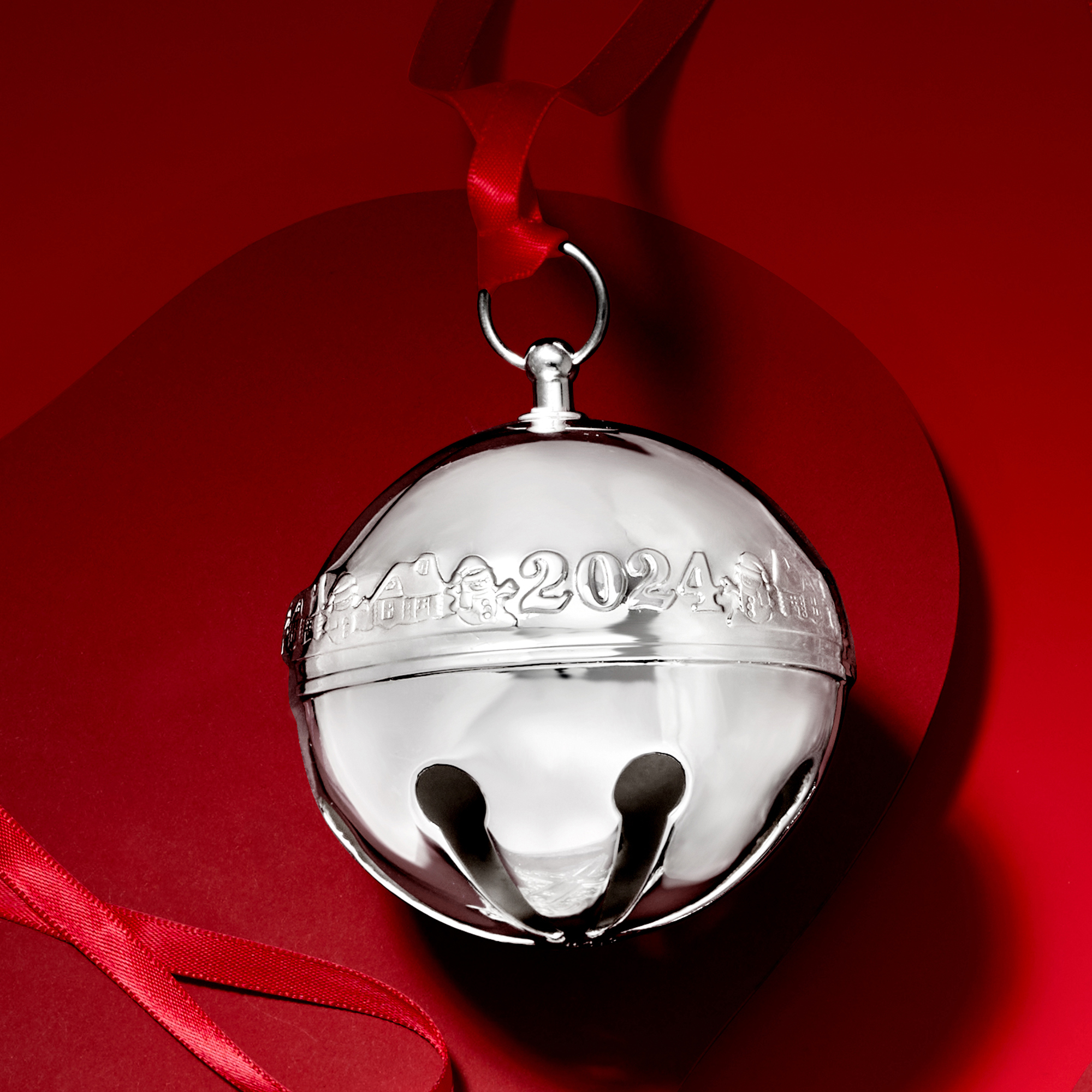 Wallace 2024 Annual Sterling Silver Sleigh Bell Ornament - 30th