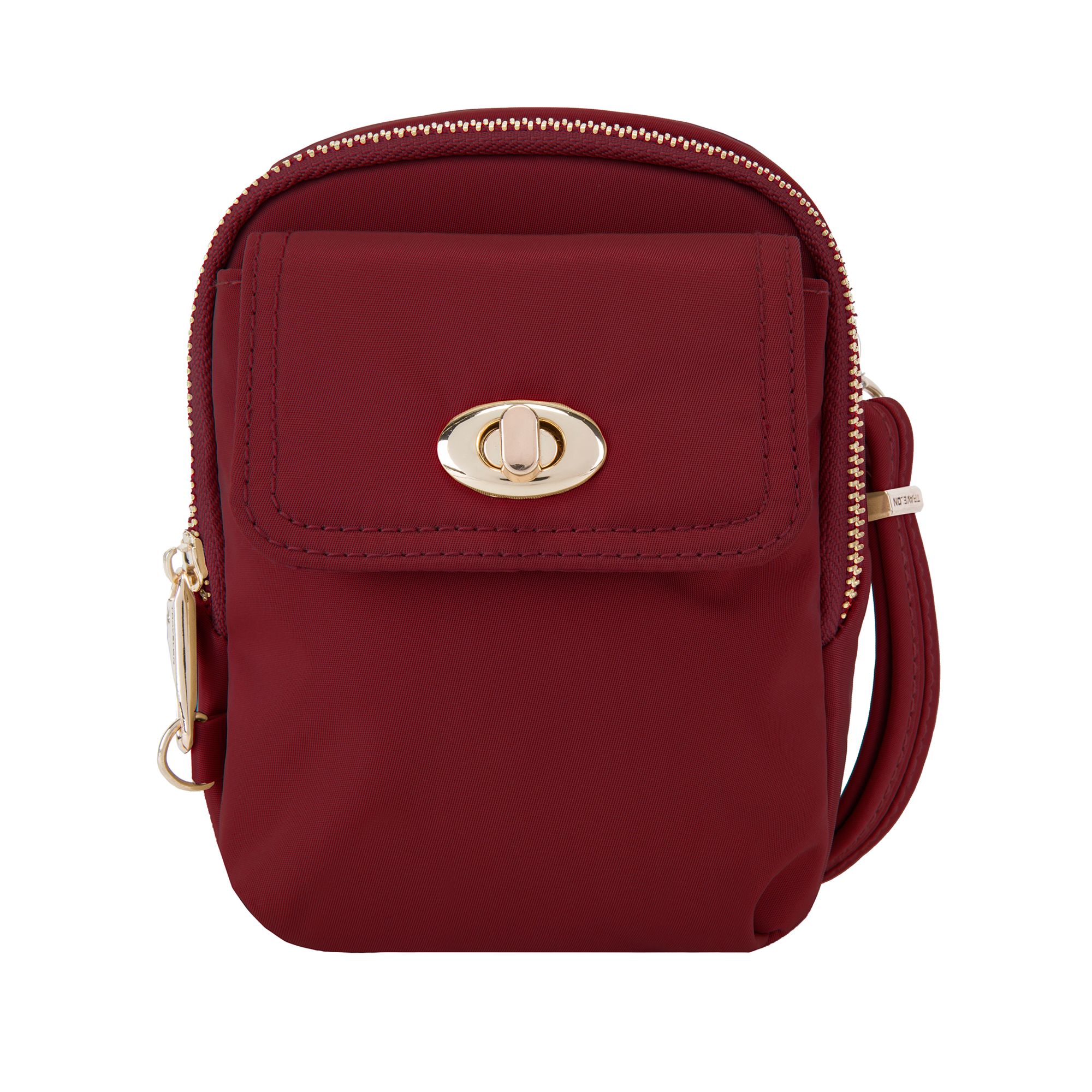 Travelon "AntiTheft Tailored" Nylon Twill Crossbody Phone Pouch