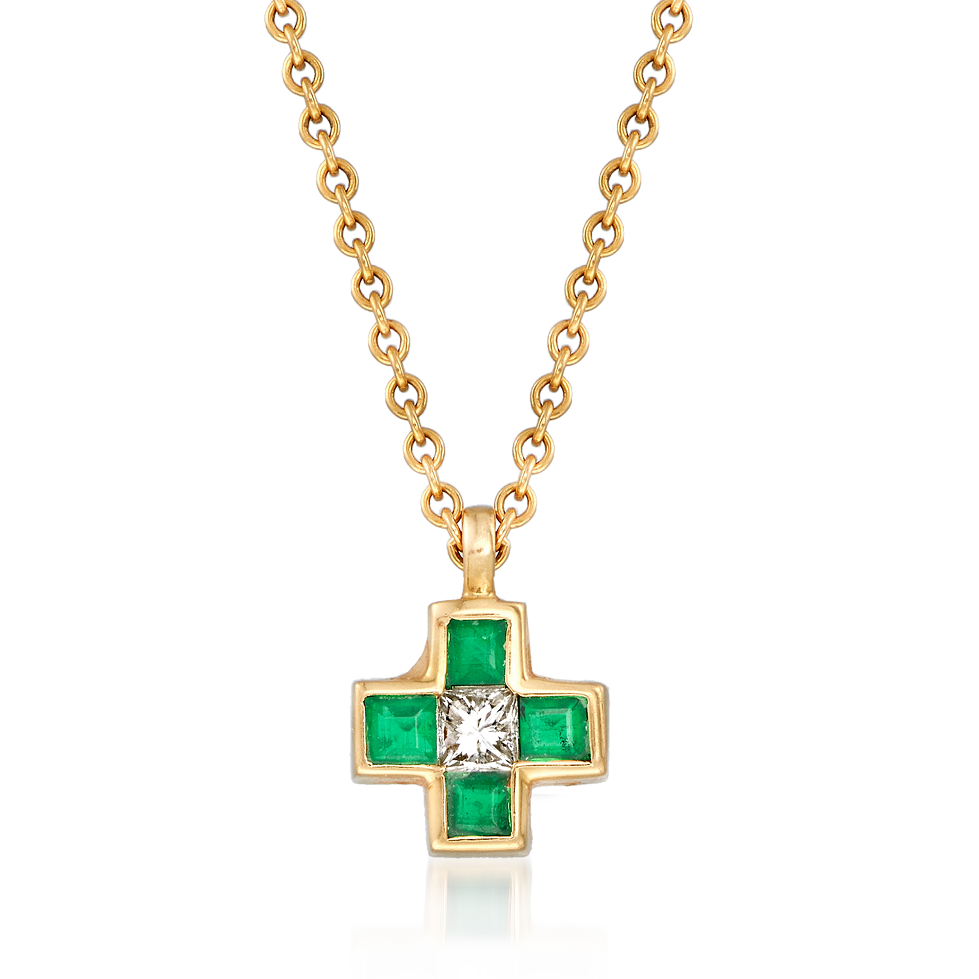 アクセサリー TIFFANY VINTAGE SIGNATURE CROSS NECKLACE EXC] Tiffany & Co. Signature Cross Silver 925 18K Gold