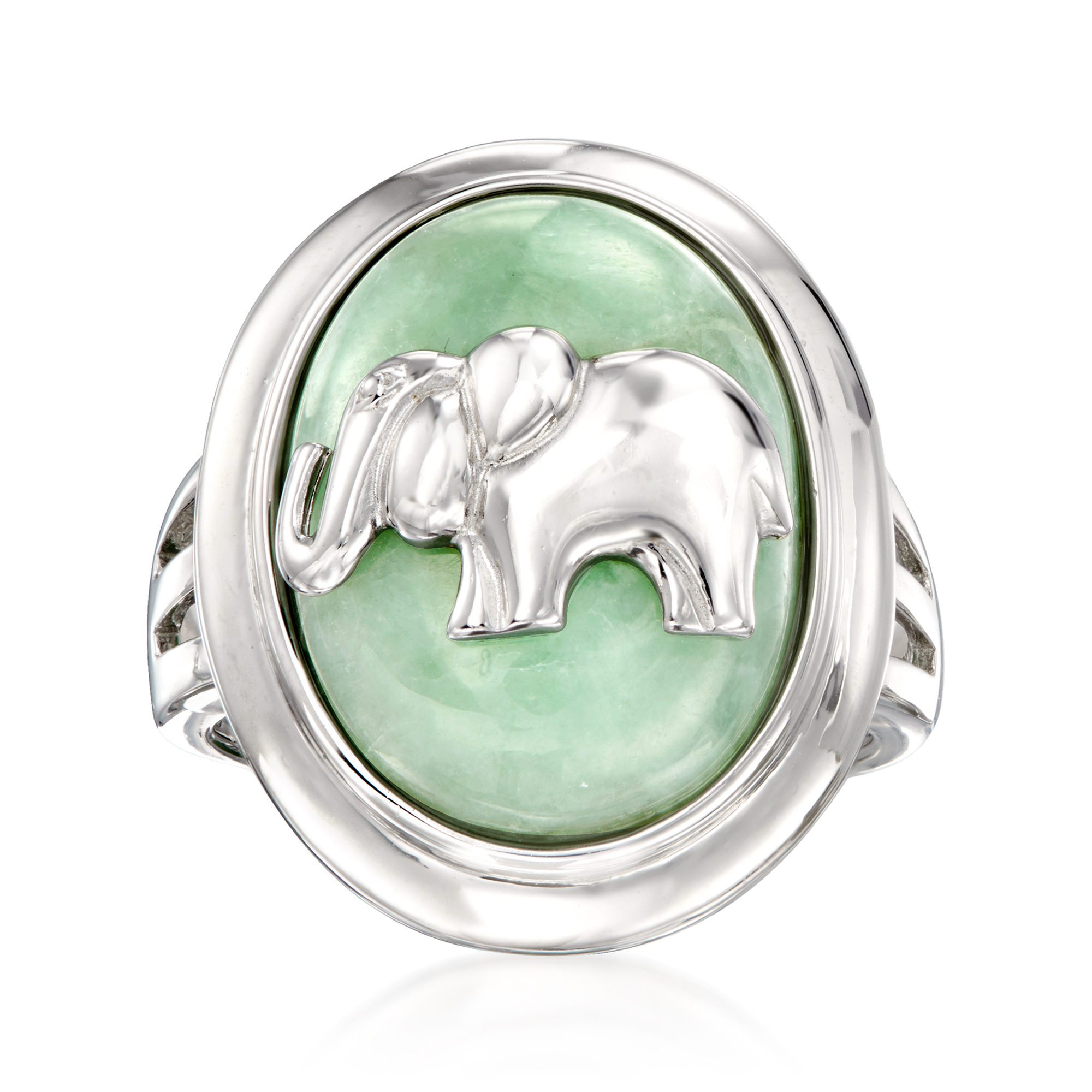 Elephant cameo hotsell ring