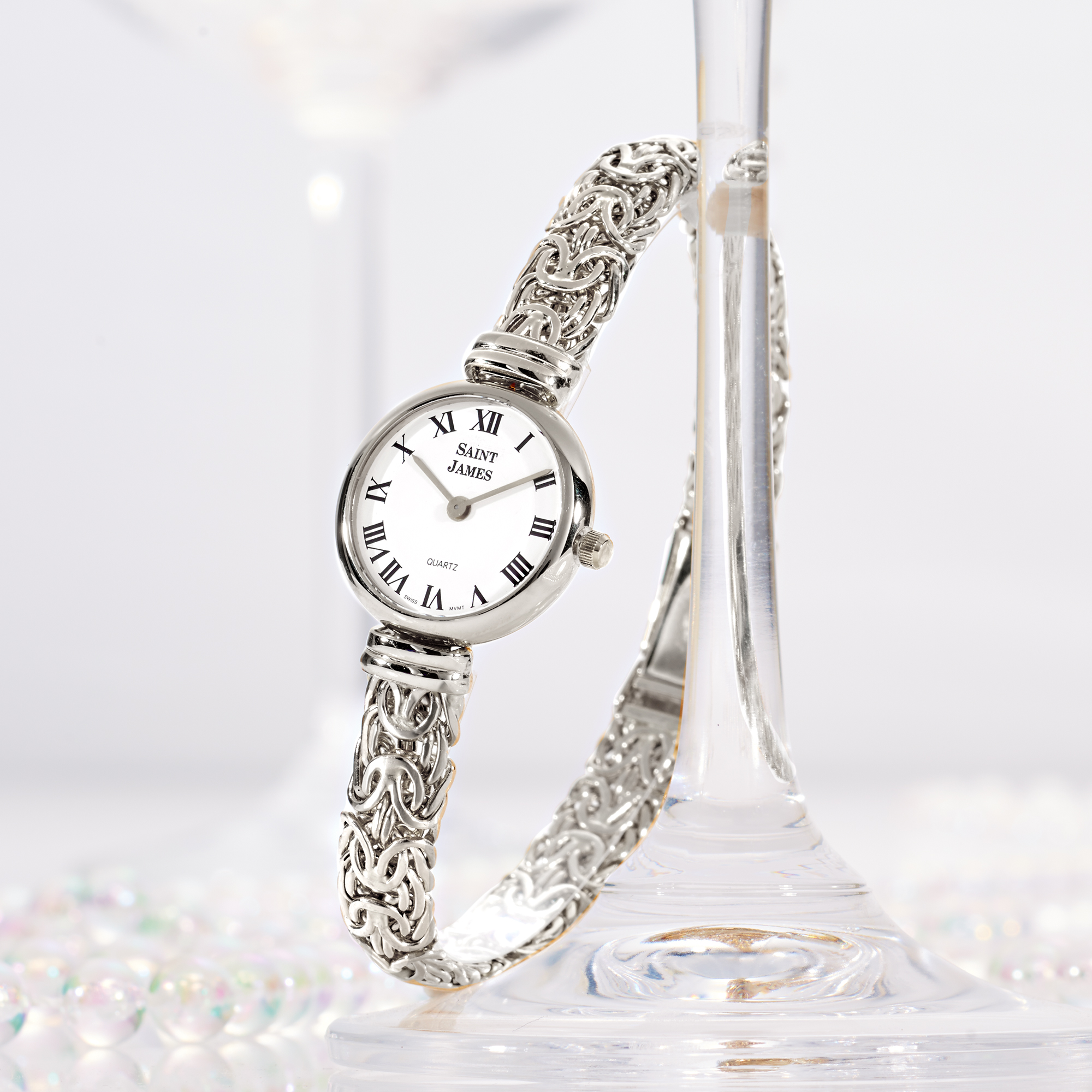 Saint James Women's 22mm Byzantine Watch in Sterling Silver | Ross