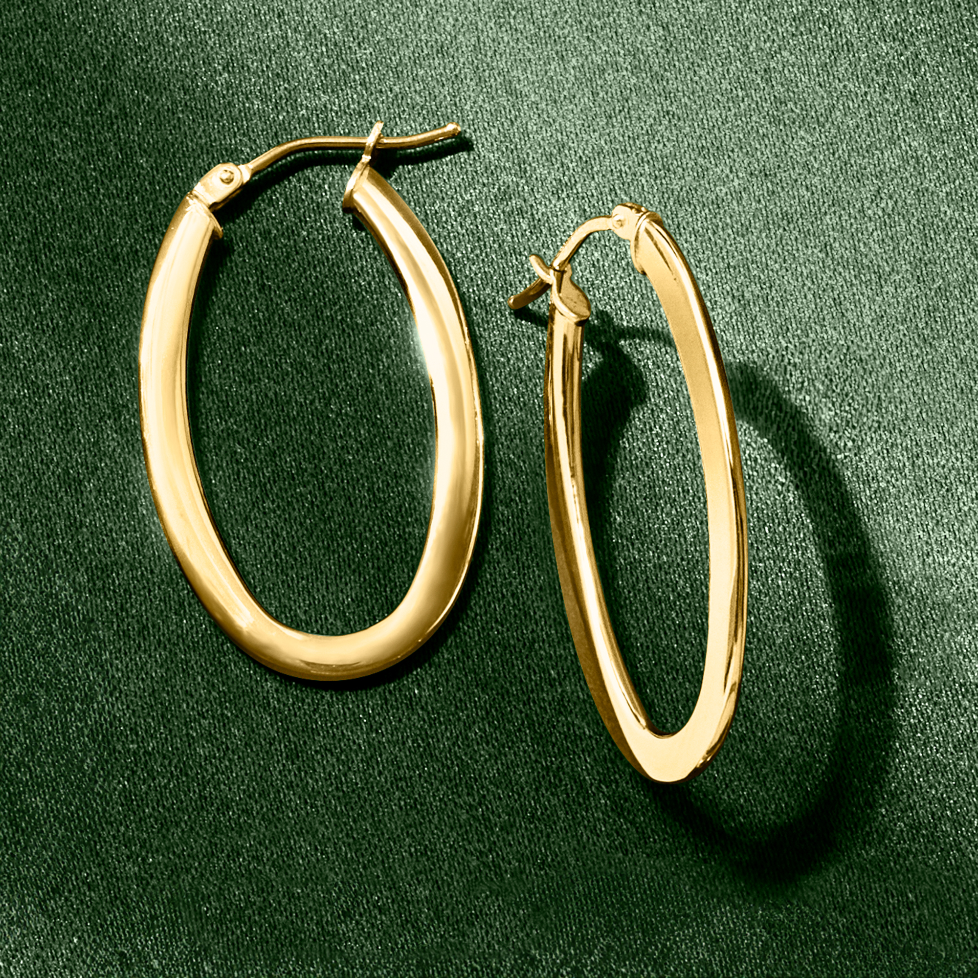 ピアス LESS IS MORE 14K gold oval earrings s single earring]14K gold oval earring (s) - Less is more | 60
