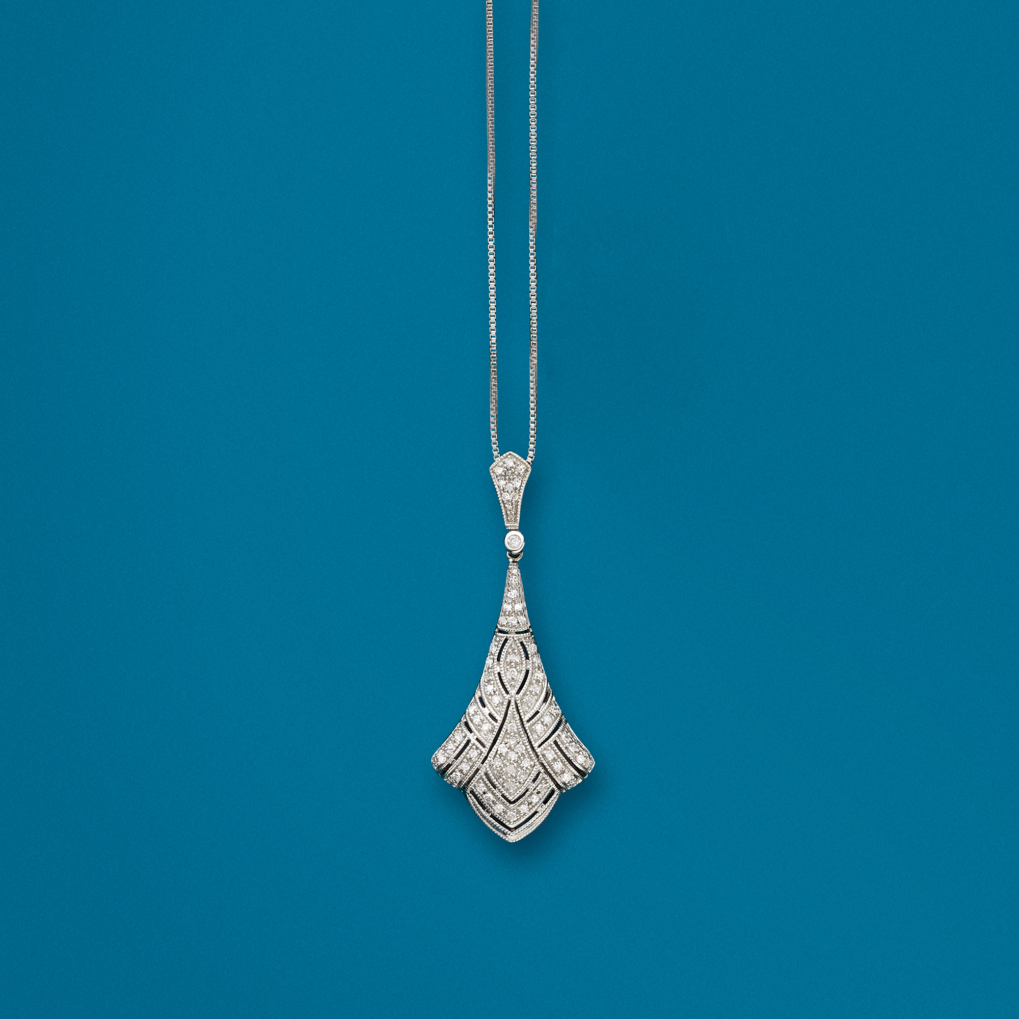 33 ct. t.w. Diamond Pendant Necklace in Sterling Silver