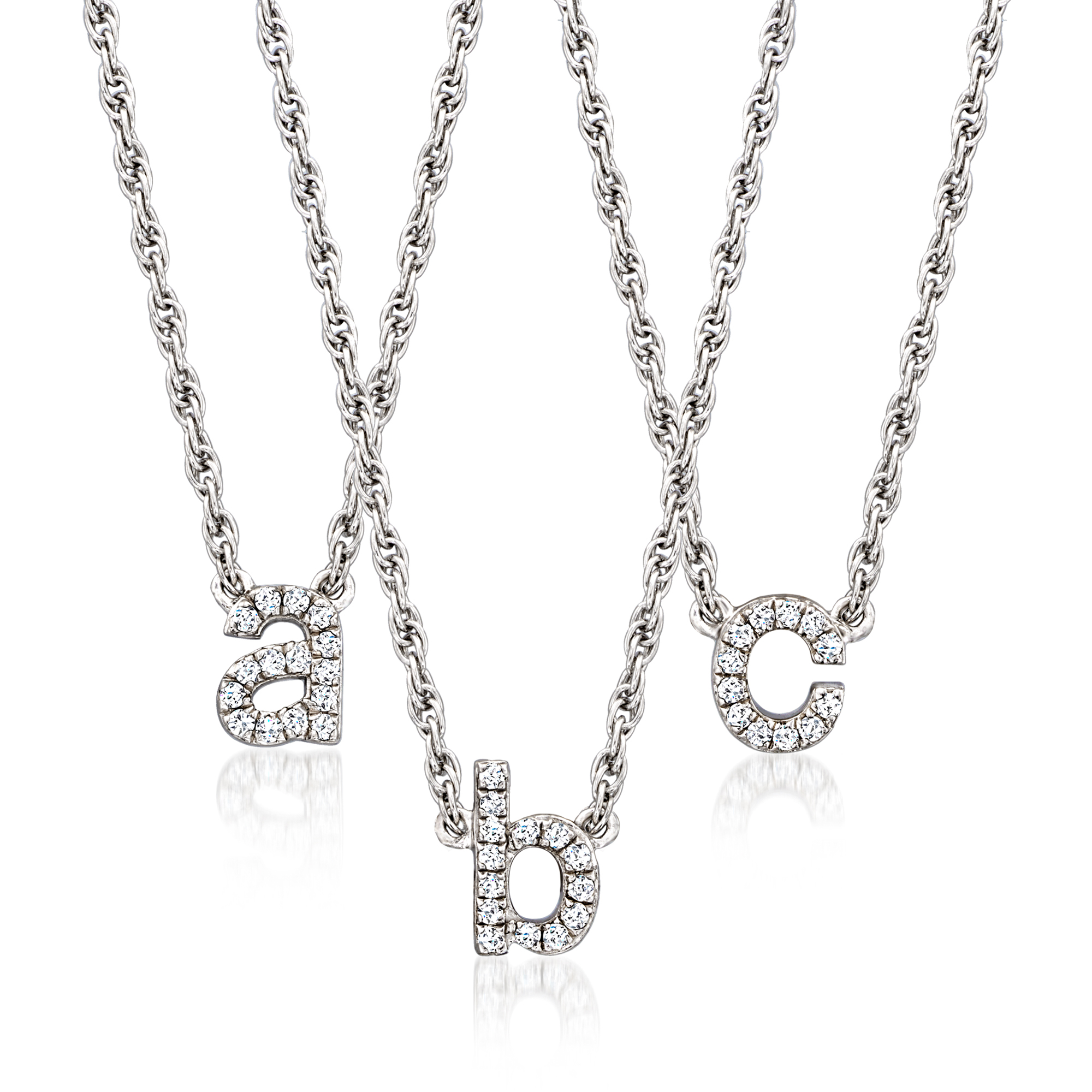 ブレスレット LESS IS MORE silver initial necklace 793808.jpg