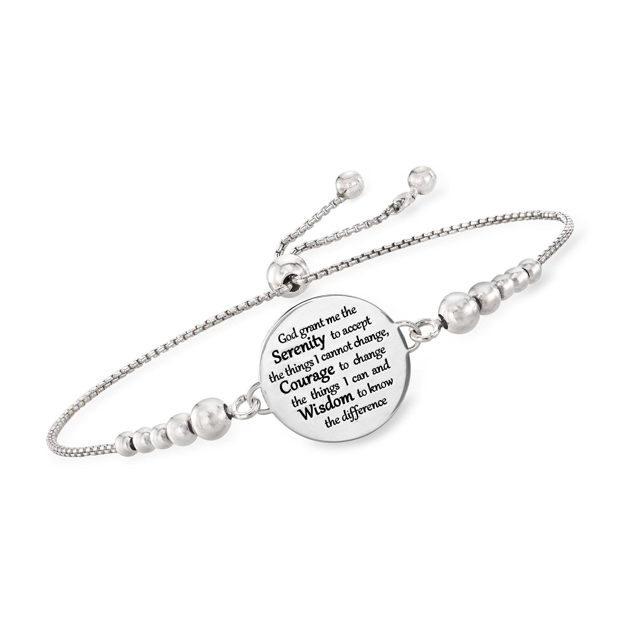 Serenity prayer bracelet sterling silver hotsell