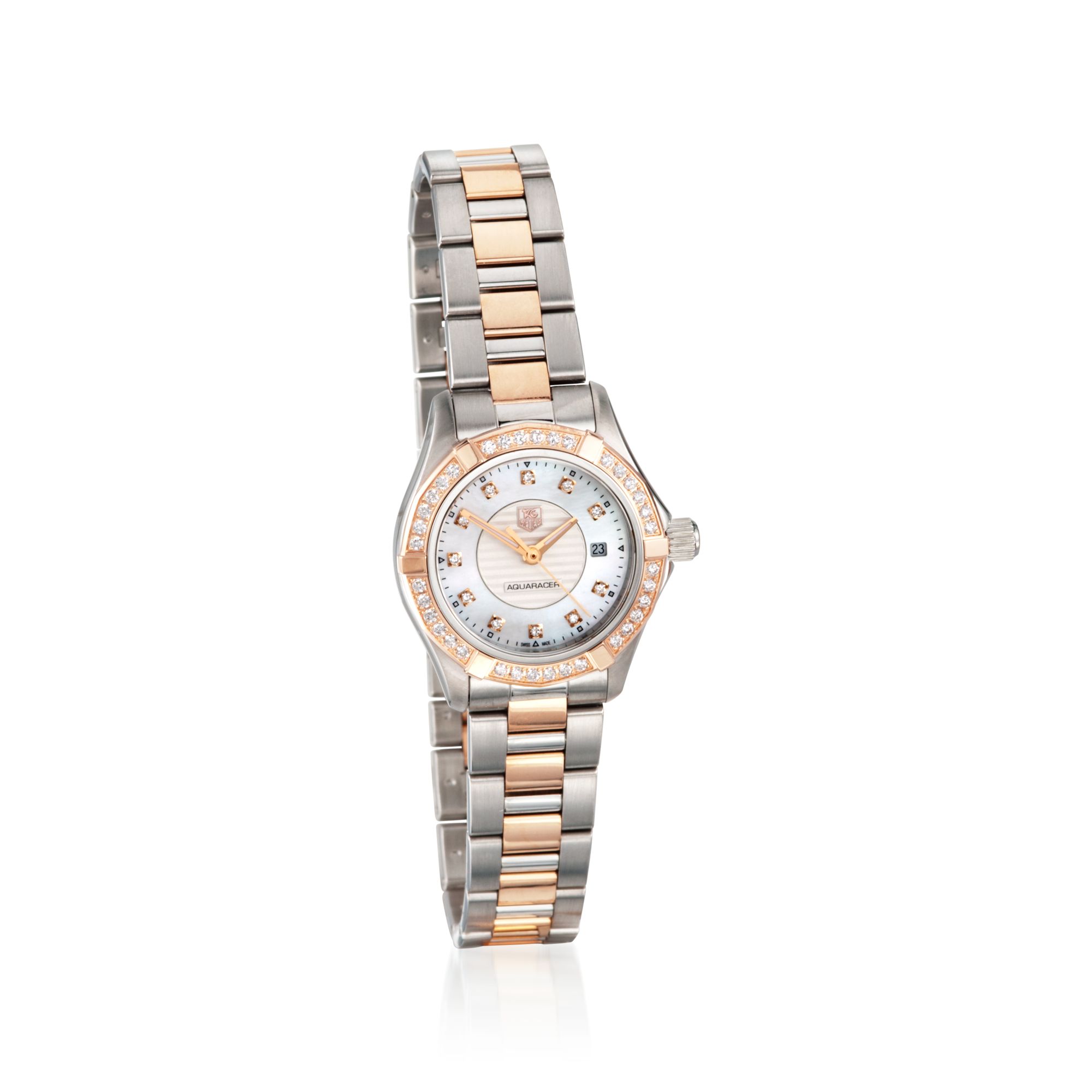 TAG Heuer Aquaracer Women s 27mm .48 ct. t.w. Diamond Watch in