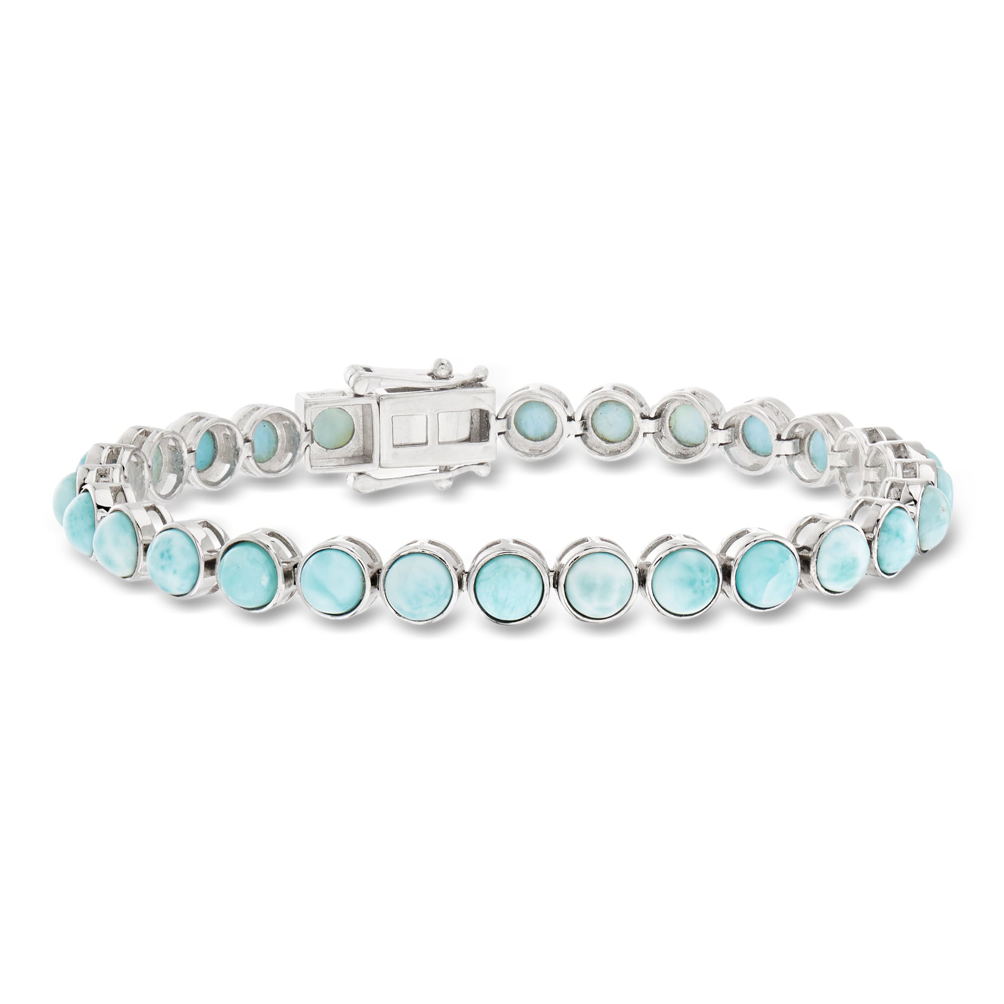 5mm Larimar Tennis Bracelet in Sterling Silver | Ross Simons