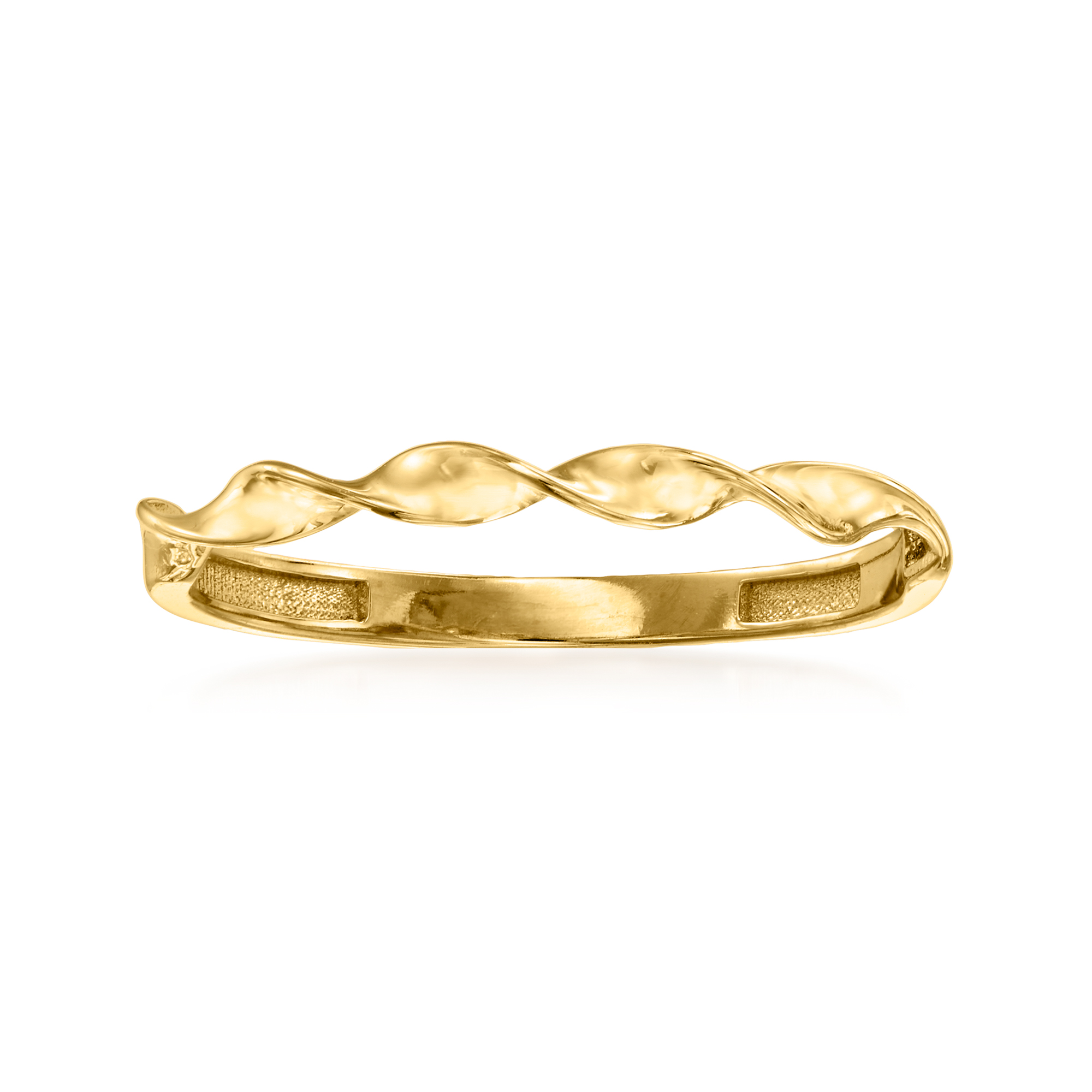 Ross-Simons 10kt Yellow Gold Leaf Ring