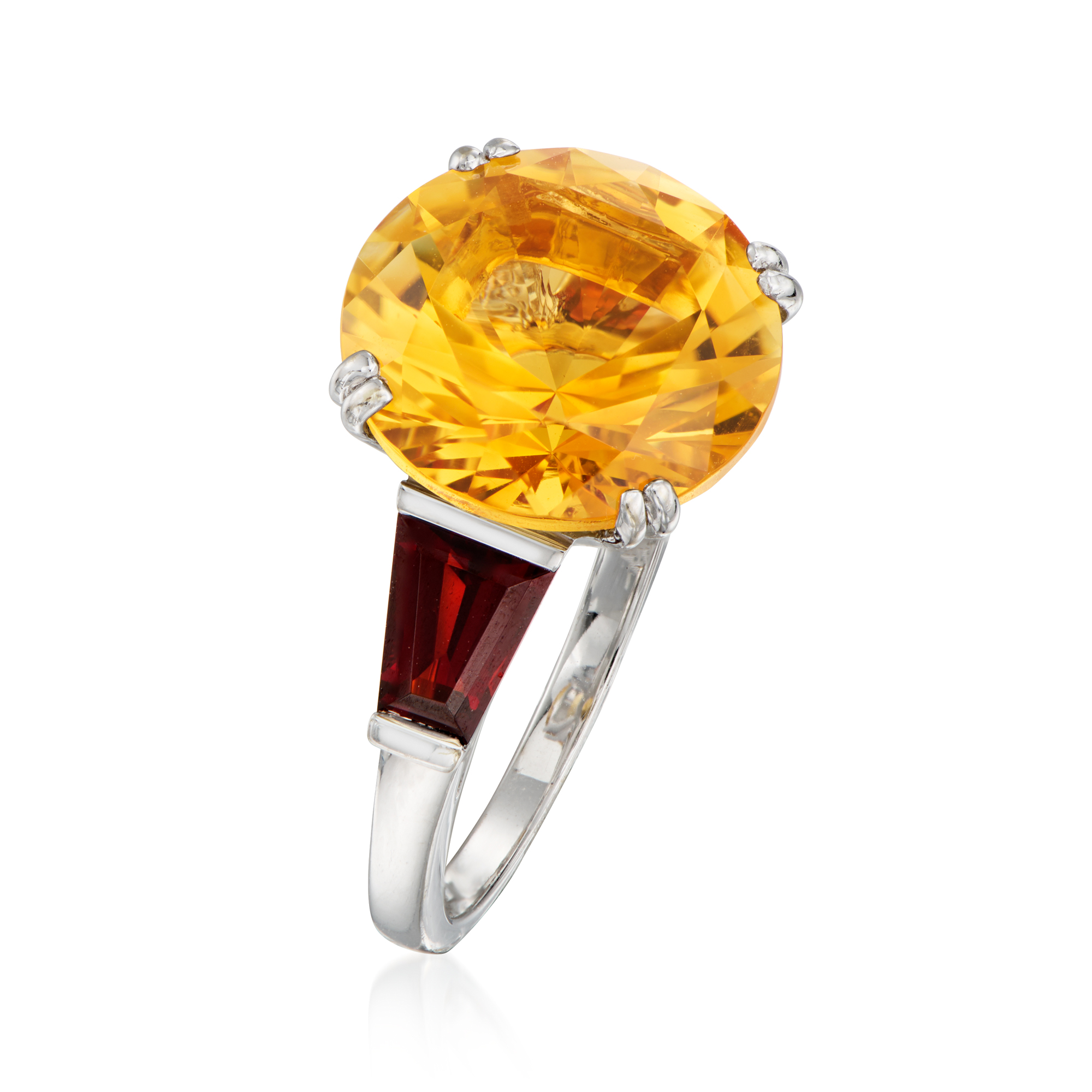 C. 2000 Vintage Mauboussin 6.25 Carat Citrine and 1.00 ct. t.w.