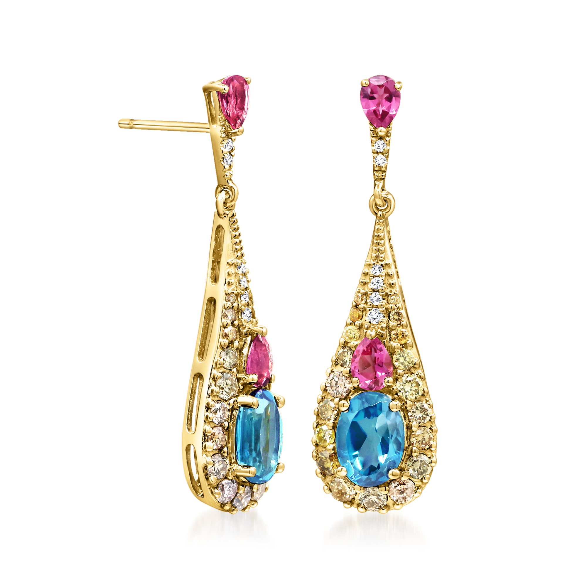 ★MISSOMA★ テニス ビーズ ストーン Extra Long Drop Earrings Missoma Articulated Beaded Stone Drop Stud Earrings