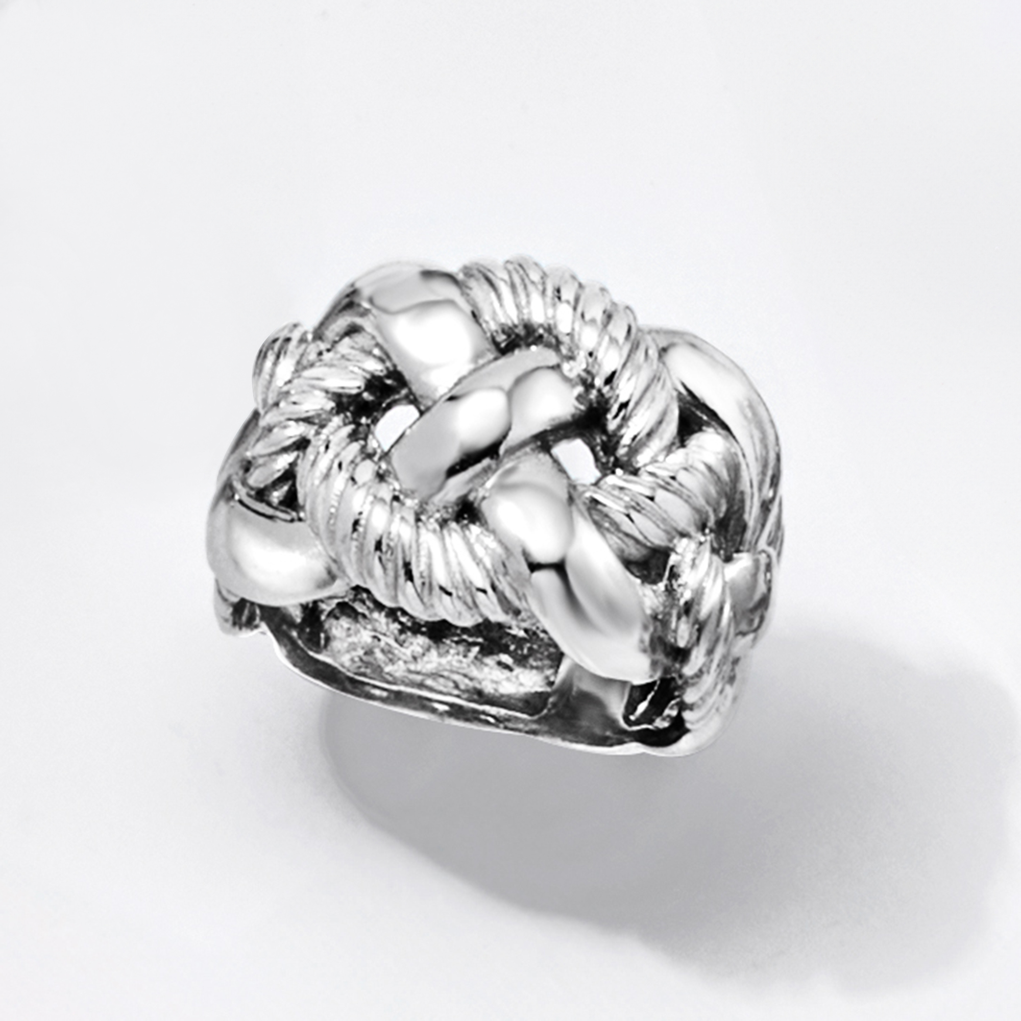 Italian Sterling Silver Wide Braided Ring | Ross Simons