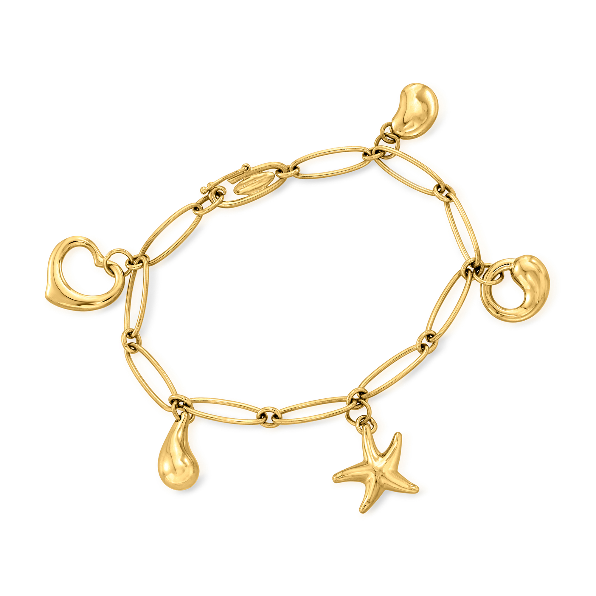 tiffany gold charm bracelet