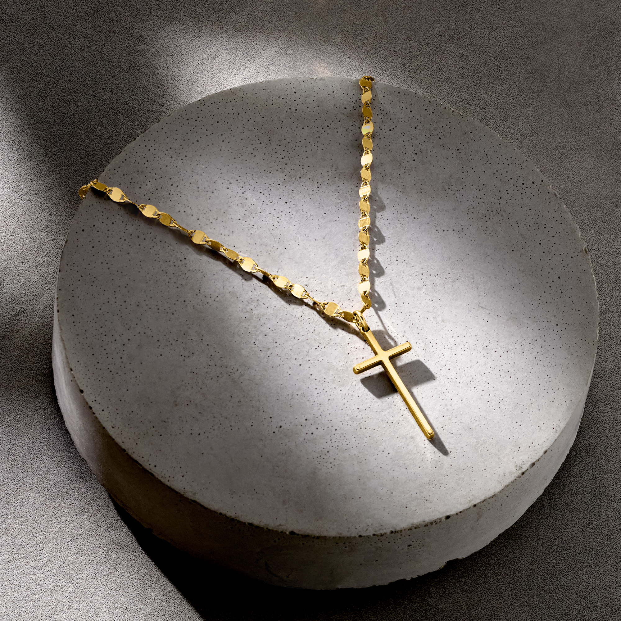 Italian 18kt Gold Over Sterling Cross Necklace Italian 18kt Gold Over Sterling Cross Necklace
