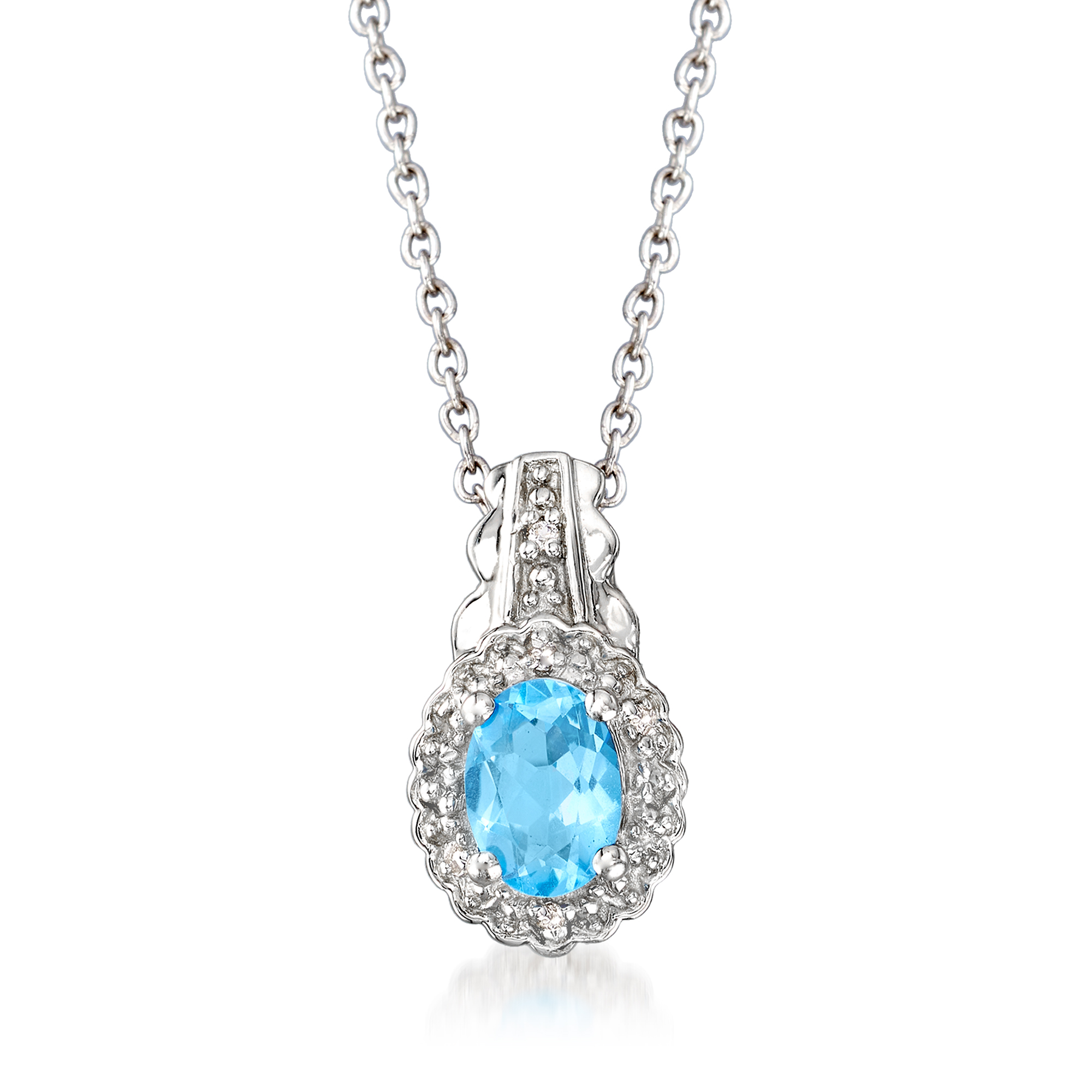 アクセサリー BLUE SALT 2.78 ct. t.w. Swiss Blue and White Topaz Jewelry Set