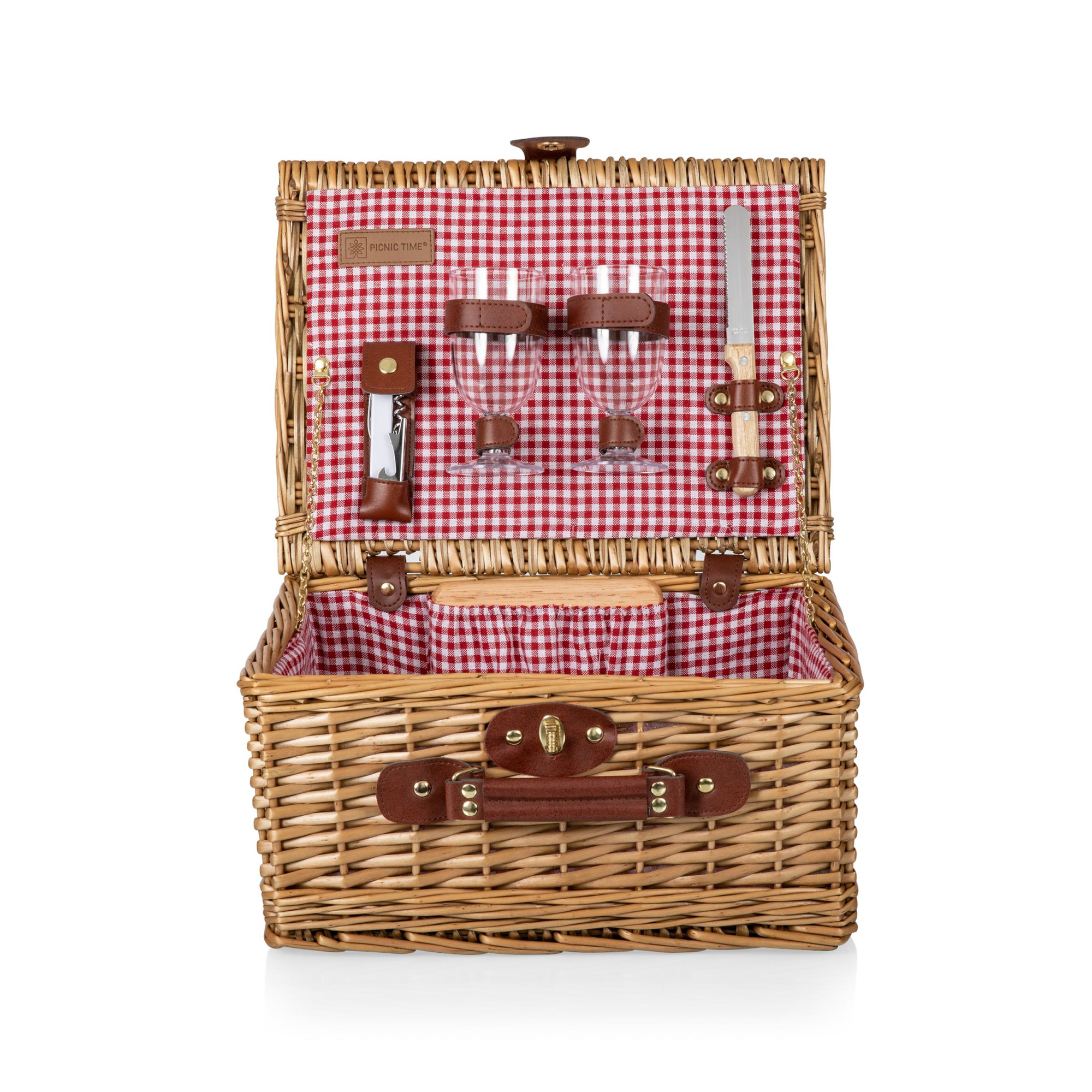 wine picnic basket for 2