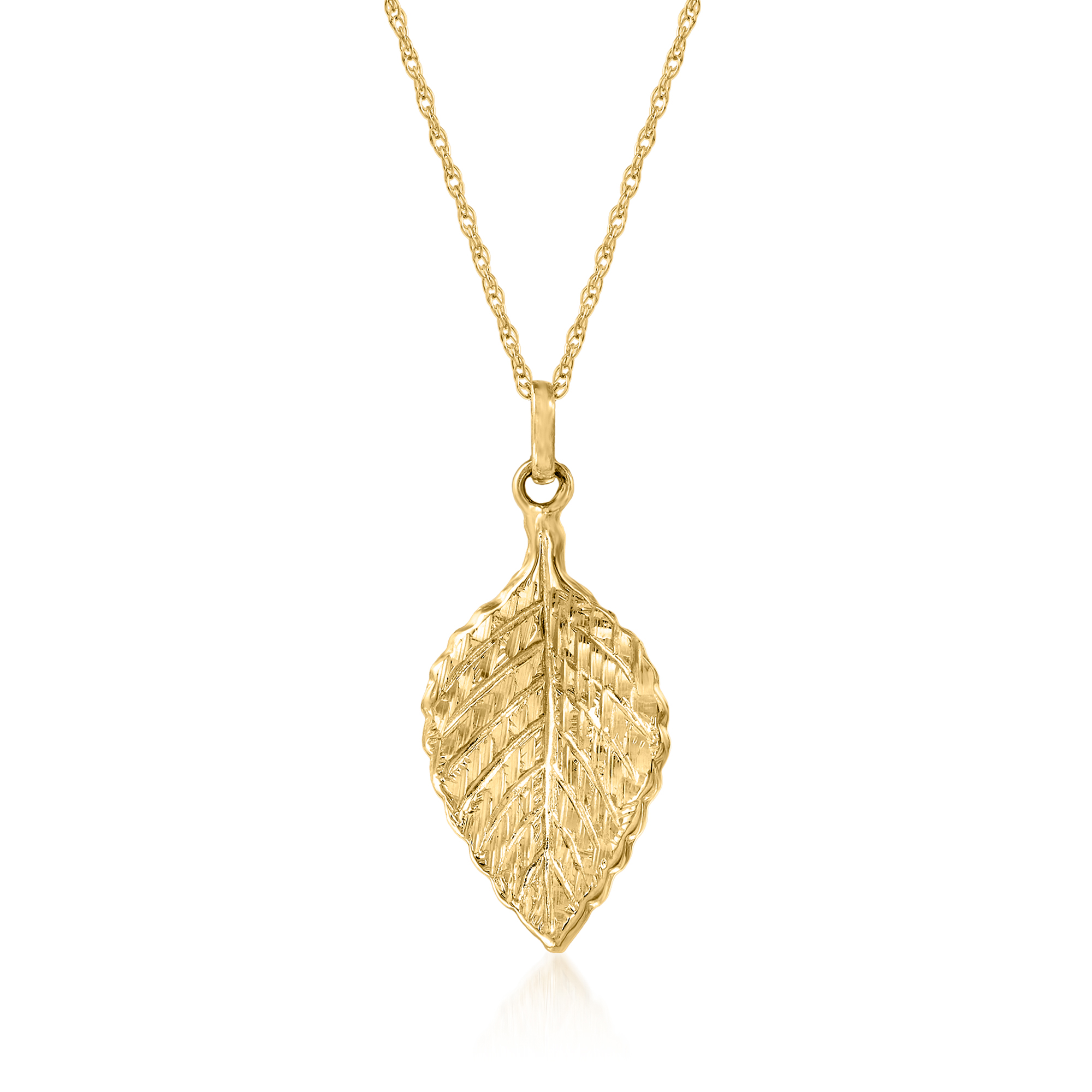 Leaf gold pendant on sale